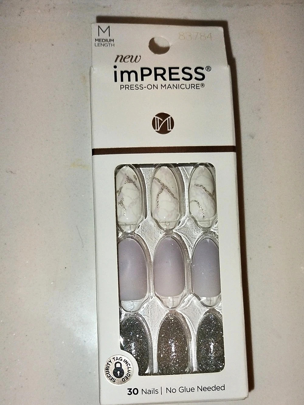 imPRESS new imPRESS Press-On Manicure Press-On Nails White & Purple NWT